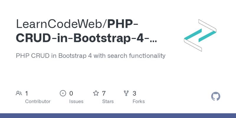 Php Crud In Bootstrap 3 With A Search Functionality - Download Professional Gradient Wallpaper | 8K