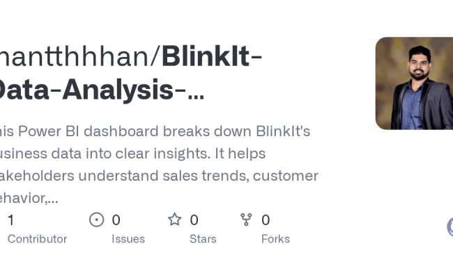 GitHub - Mantthhhan/BlinkIt-Data-Analysis-Dashboard-using-PowerBI: This Power BI Dashboard ...