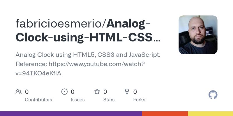 Github Ceciperiquet Javascript Css Clock Second Project From Javascript 30 Wes Bos - Desktop Minimal Designs for Desktop