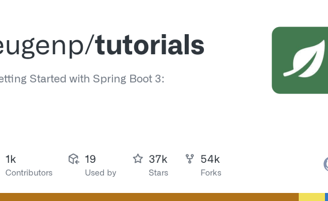 GitHub - Eugenp/tutorials: Just Announced - 
