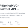 GitHub - Rifat-H7/SpringMVC-based-Restfull-API-template