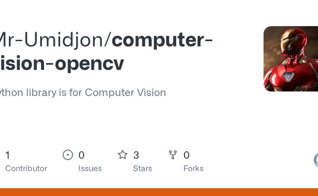 GitHub - Mr-Umidjon/computer-vision-opencv: Python Library Is For ...