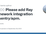 Please Add Ray Framework Integration For Sentry Apm Issue 2400