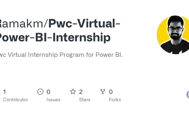 GitHub - Ramakm/Pwc-Virtual-Power-BI-Internship: Pwc Virtual Internship ...