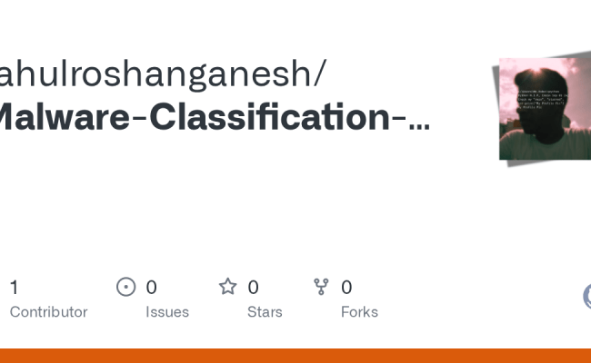 GitHub - Rahulroshanganesh/Malware-Classification-with-CNN