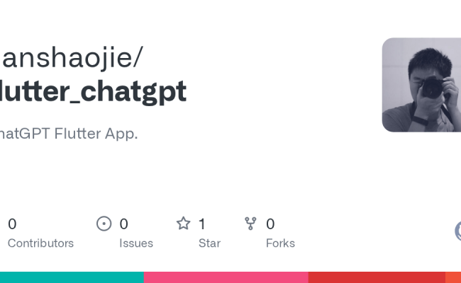 GitHub - Tianshaojie/flutter_chatgpt: ChatGPT Flutter App.