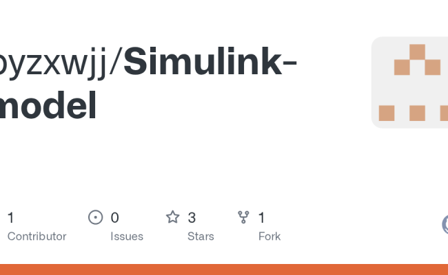 GitHub - Pyzxwjj/Simulink-model
