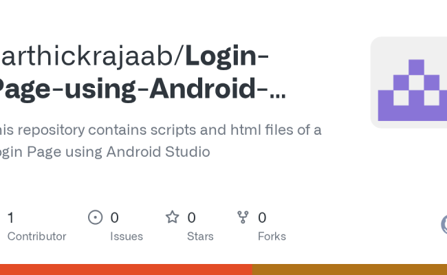 GitHub - Karthickrajaab/Login-Page-using-Android-Studio: This ...