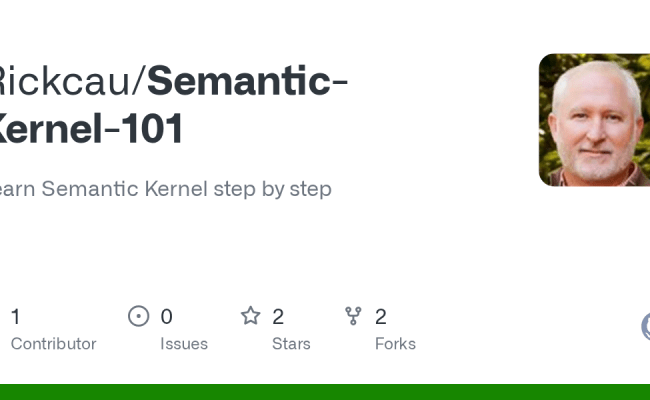 GitHub - Rickcau/Semantic-Kernel-101: Learn Semantic Kernel Step By Step