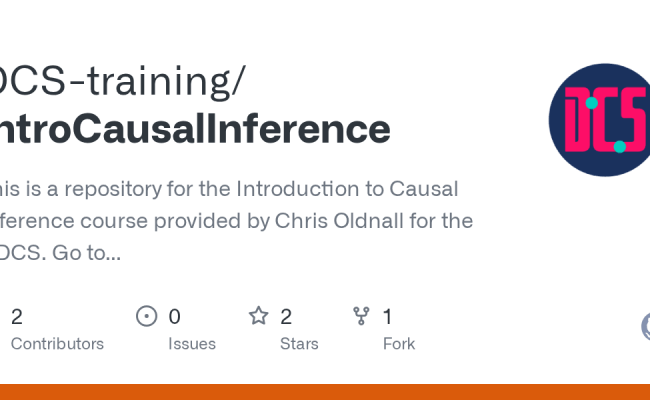 GitHub - DCS-training/IntroCausalInference: This Is A Repository For ...