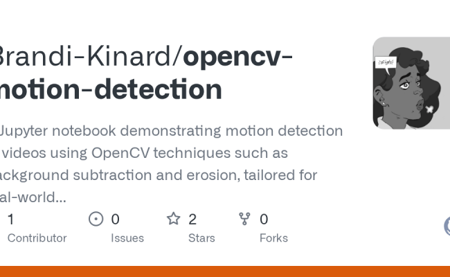 GitHub - Brandi-Kinard/opencv-motion-detection: A Jupyter Notebook ...