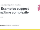 Examples Suggest Wrong Time Complexity Issue 28 Algorithm