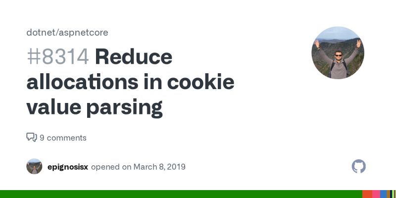 Reduce Allocations In Cookie Value Parsing Issue 8314 Dotnet Aspnetcore Github - Elegant Ocean Pattern - 8K