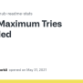 Maximum Tries Exceeded · Issue #1103 · Anuraghazra/github-readme-stats ...