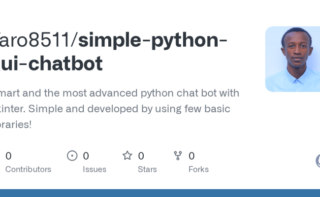 GitHub - Taro8511/simple-python-gui-chatbot: Smart And The Most ...