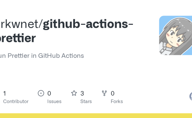 GitHub - Arkwnet/github-actions-prettier: Run Prettier In GitHub Actions