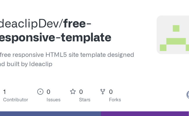 GitHub - IdeaclipDev/free-responsive-template: A Free Responsive HTML5 ...