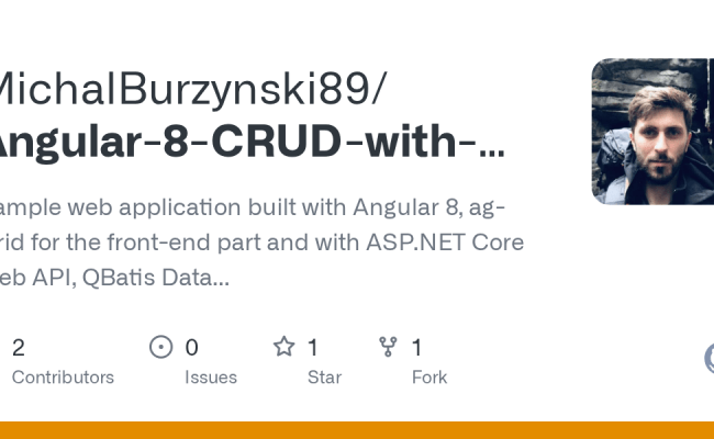 GitHub - MichalBurzynski89/Angular-8-CRUD-with-ASP.NET-Core-Web-API: Sample Web Application ...