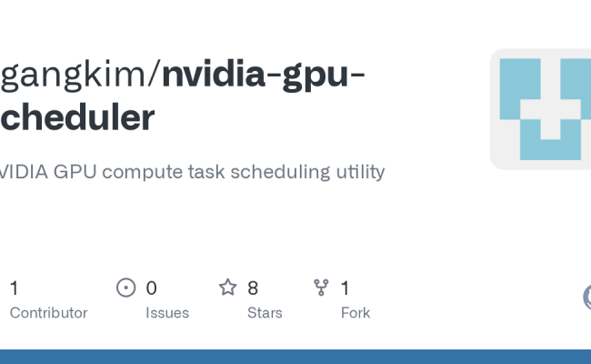 GitHub - Jigangkim/nvidia-gpu-scheduler: NVIDIA GPU Compute Task ...