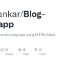 GitHub - Sukhankar/Blog-web-app: This Is The Responsive Blog App Using ...