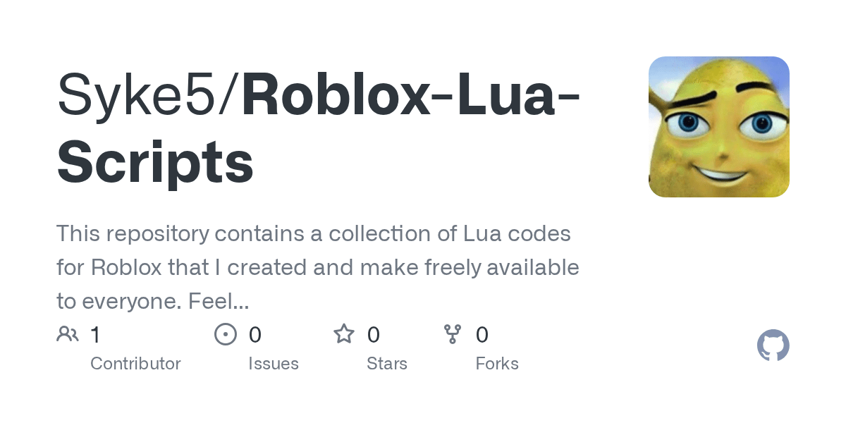 GitHub Syke5 Roblox Lua Scripts This Repository Contains A Roblox Lua Scripts