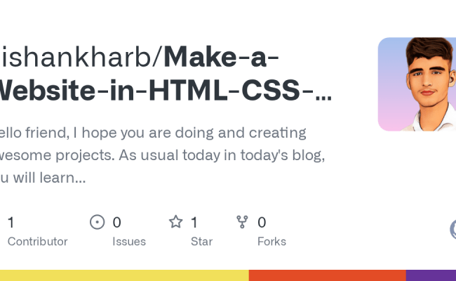 GitHub - Kishankharb/Make-a-Website-in-HTML-CSS-JavaScript-Website-with ...