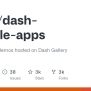 GitHub - Plotly/dash-sample-apps: Open-source Demos Hosted On Dash Gallery