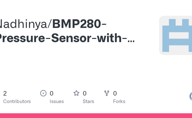 GitHub - Nadhinya/BMP280-Pressure-Sensor-with-Arduino
