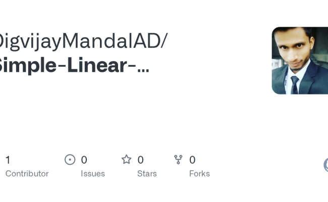 GitHub - DigvijayMandalAD/Simple-Linear-Regression-and-Multiple-LInear-Regression-Excel