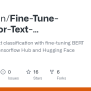 GitHub - Abyanjan/Fine-Tune-BERT-for-Text-Classification: Performing ...