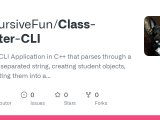 Github Recursivefun Class Roster Cli Simple Cli Application In C