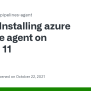 Installing Azure Pipeline Agent On Debian 11 · Issue #3574 · Microsoft ...