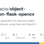 GitHub - Diegoinacio/object-detection-flask-opencv: 👁️ A Plain Web ...