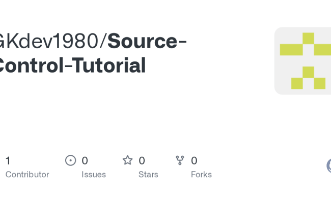GitHub - GKdev1980/Source-Control-Tutorial