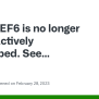 EF6 Is No Longer Being Actively Developed. See README.md. · Issue #2099 ...