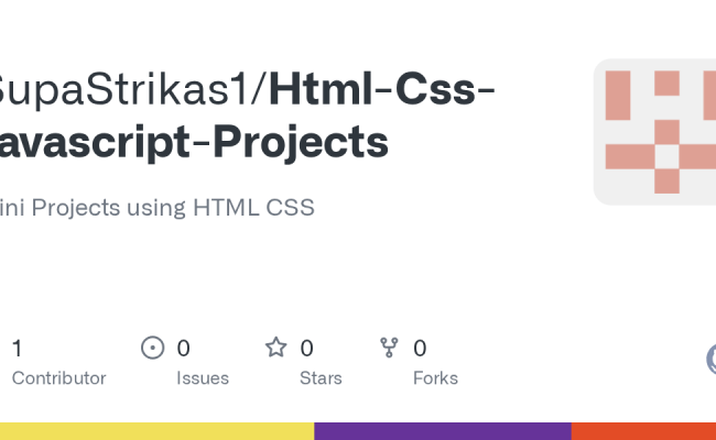 GitHub - SupaStrikas1/Html-Css-Javascript-Projects: Mini Projects Using ...