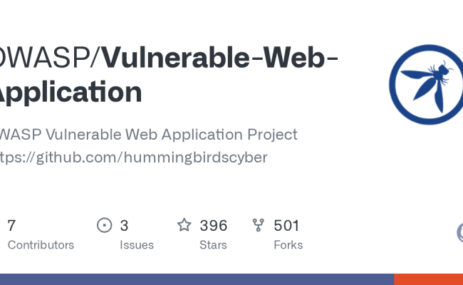 GitHub - OWASP/Vulnerable-Web-Application: OWASP Vulnerable Web ...