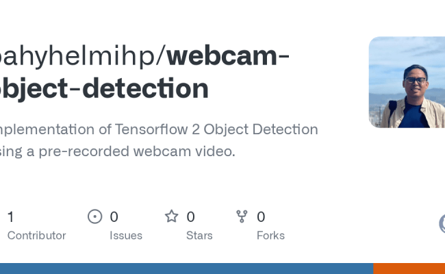 GitHub - Bahyhelmihp/webcam-object-detection: Implementation Of ...