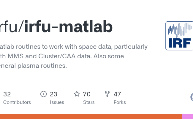 GitHub - Irfu/irfu-matlab: Matlab Routines To Work With Space Data, Particularly With MMS And ...