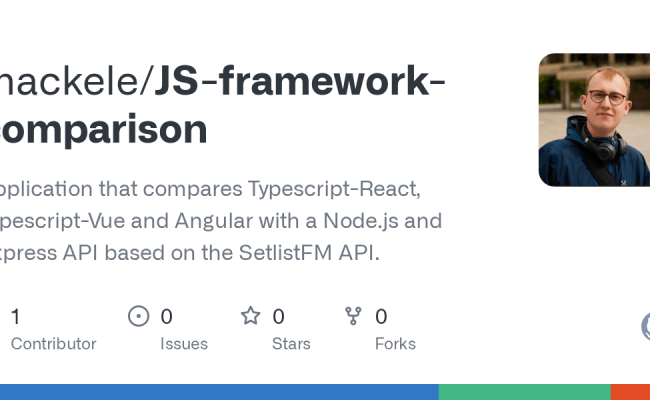 GitHub - Mackele/JS-framework-comparison: Application That Compares ...