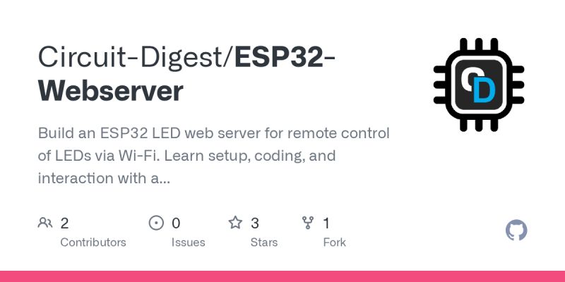 GitHub - Circuit-Digest/ESP32-Webserver: Build an ESP32 LED web server ...