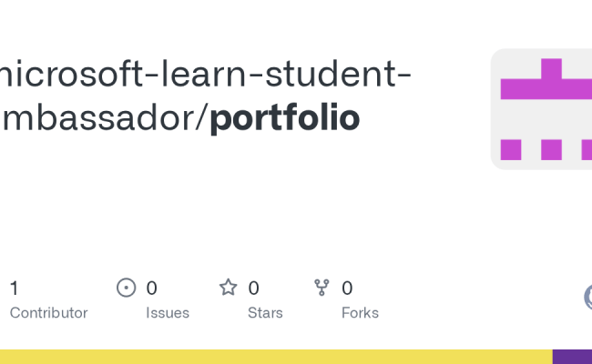 GitHub - Microsoft-learn-student-ambassador/portfolio
