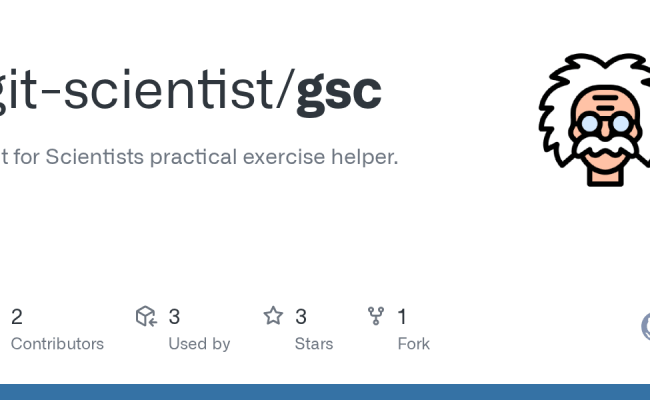 GitHub - Git-scientist/gsc: Git For Scientists Practical Exercise Helper.