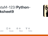 Github Lasatam 123 Python Worksheet9