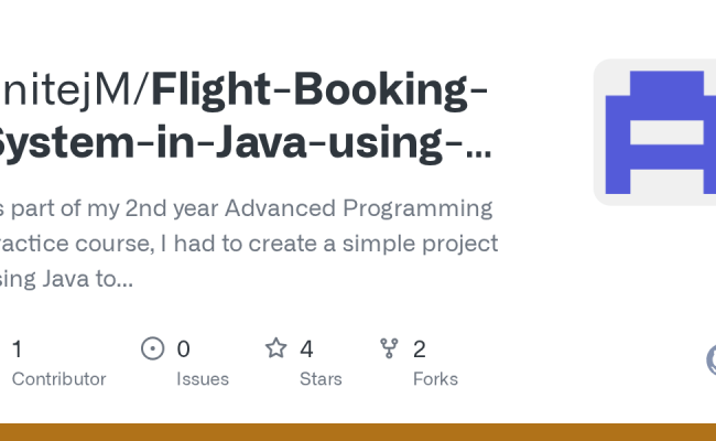GitHub - AnitejM/Flight-Booking-System-in-Java-using-Switch-Case: As Part Of My 2nd Year ...