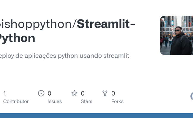 GitHub - Bishoppython/Streamlit-Python: Deploy De Aplicações Python ...