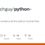 GitHub - Aswintechguy/python-tutorial: This Repository Contains All The Python Tutorial Files