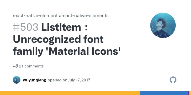 Listitem Unrecognized Font Family Material Icons Issue 503 React Native Elements React - Gradient Illustrations - Ultra HD 4K Collection