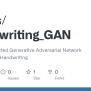 GitHub - Aekus/Handwriting_GAN: A Fully Connected Generative ...