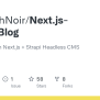 GitHub - AlexTechNoir/Next.js-Strapi-Blog: Static Blog With Next.js + Strapi Headless CMS